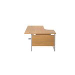 Jemini Rdl Lh Cantilever Desk N/Oak