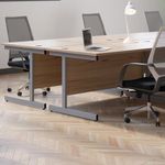 Jemini Rdl Lh Cantilever Desk N/Oak