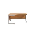 Jemini Rdl Lh Cantilever Desk N/Oak