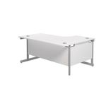 Jemini Rdl Lh Cantilever Desk White