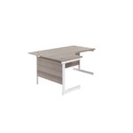 Jemini Rdl Lh Cantilever Desk G/Oak