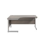 Jemini Rdl Lh Cantilever Desk G/Oak