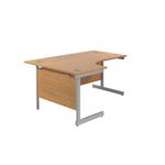 Jemini Rdl Lh Cantilever Desk N/Oak