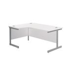 Jemini Rdl Lh Cantilever Desk White
