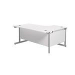 Jemini Rdl Lh Cantilever Desk White