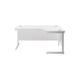 Jemini Rdl Rh Cantilever Desk White