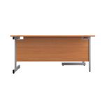 First Radial Lh Desk 1600 Bch/Slv