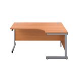 First Radial Rh Desk 1600 Bch/Slv