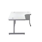 First Radial Rh Desk 1600 White/Slv