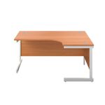 First Radial Rh Desk 1600 Bch/White