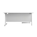 First Radial Lh Desk 1800 Wht/Wht