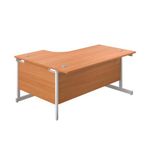 First Radial Rh Desk 1800 Bch/White