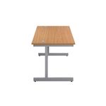 First Rect Desk 1200 Nova Oak/Slv