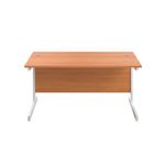 First Rect Desk 1200 Beech/White