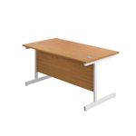 First Rect Desk 1200 Nova Oak/White