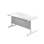 First Rect Desk 1200 White/White
