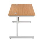First Rect Desk 1400 Nova Oak/White