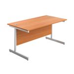 First Rect Desk 1800 Beech/White