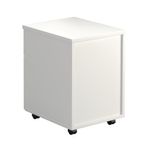 First Desk 3 Drw Ped 1600 White/Slv