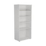 First 4 Shelf Wooden Bookcase White