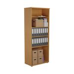 First 4 Shelf Wooden Bookcase Noak