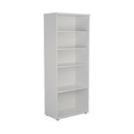 First 4 Shelf Wooden Bookcase White