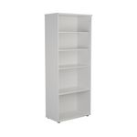 First 4 Shelf Wooden Bookcase White