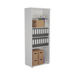 First 4 Shelf Wooden Bookcase White