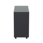 Jemini Slimline Pedestal Steel Black