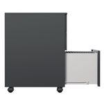 Jemini Slimline Pedestal Steel Black