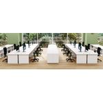 Jemini Rect Panel End Desk Grey Oak