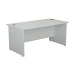 Jemini Rect Panel End Desk White