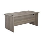 Jemini Rect Panel End Desk Grey Oak