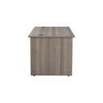 Jemini Rect Panel End Desk Grey Oak