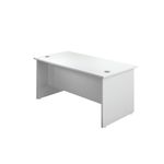 Jemini Rect Panel End Desk White