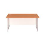 Jemini Rect Panel End Desk Beech/Wht