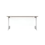 Jemini Rect Panel End Desk G/Oak/Wht