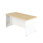 Jemini Rect Panel End Desk Mple/Wht