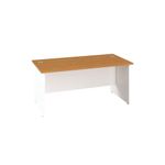 Jemini Rect Panel End Desk N/Oak/Wht