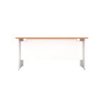 Jemini Rect Panel End Desk Beech/Wht