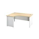 Jemini Switch Rdl Lh Desk Maple/Wht