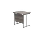 Jemini Dbl Upright Rect Desk G/Oak