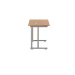 Jemini Dbl Upright Rect Desk N/Oak