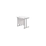 Jemini Double Upright Rect Desk Wht