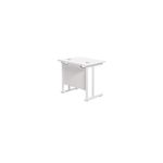 Jemini Rect Cant Desk 800X600 Wht