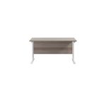 Jemini Rect Cant Desk 1200 G/Oak/Wht