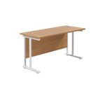 Jemini Rect Cant Desk 1200 N/Oak/Wht