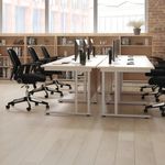 Jemini Rect Cant Desk 1200 Wht/Wht