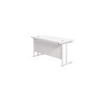 Jemini Rect Cant Desk 1200 Wht/Wht