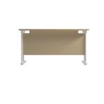 Jemini Rect Cant Desk 1200 Mple/Wht